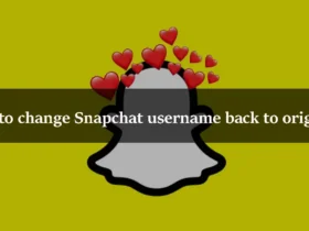 How to change Snapchat username back to original