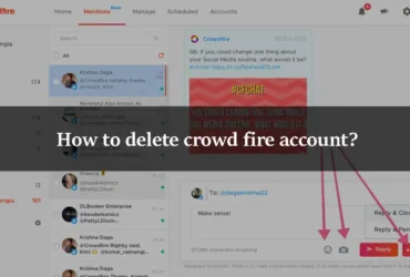 How to delete crowd fire account