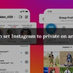 How to set Instagram to private on android?