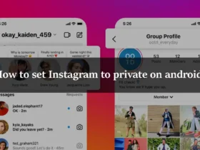 How to set Instagram to private on android?