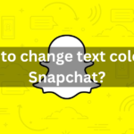 How to change text color on Snapchat?