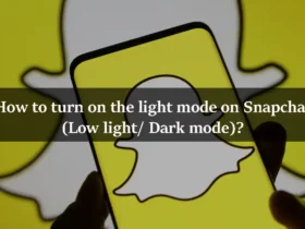 How to turn on the light mode on Snapchat (Low light-Dark mode)