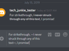 How to Cross Out text on Discord?